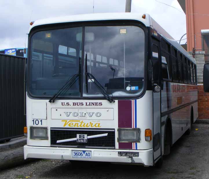 US Buslines Volvo B6M Volgren 101
